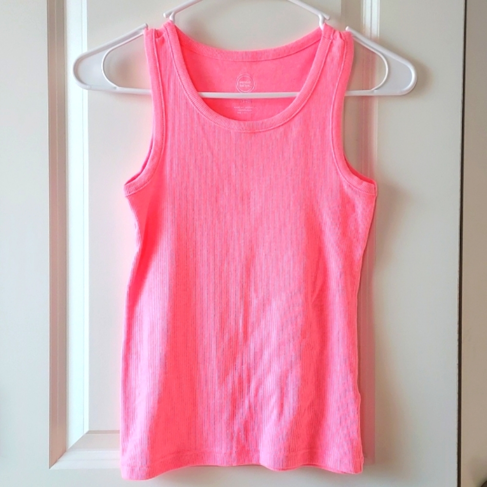 Wonder Nation New nbw girls pink tank top large
